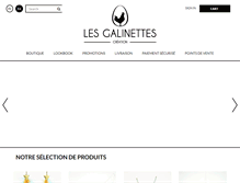 Tablet Screenshot of les-galinettes.com
